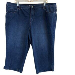 Gloria Vanderbilt Women's Amanda Cropped Capri Stretch Denim Jeans Plus 18W